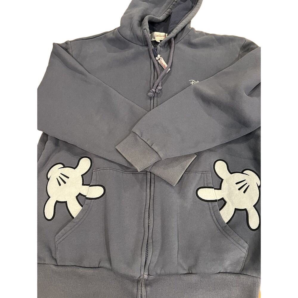 Disneyland Hong Kong Hooded Full Zip Sweatshirt Size L